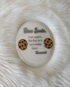 Dear Santa, Cookies Plate